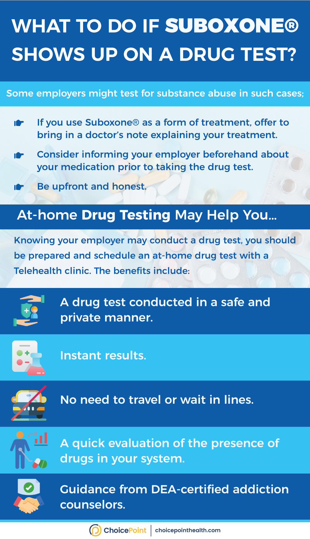 Will Suboxone Show Up in a Drug Test?