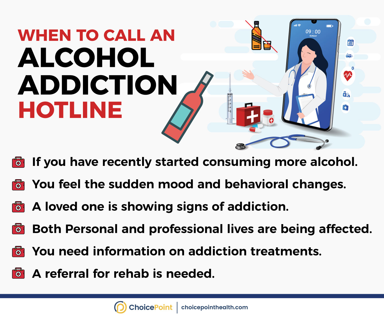 Alcohol Addiction Hotline Help