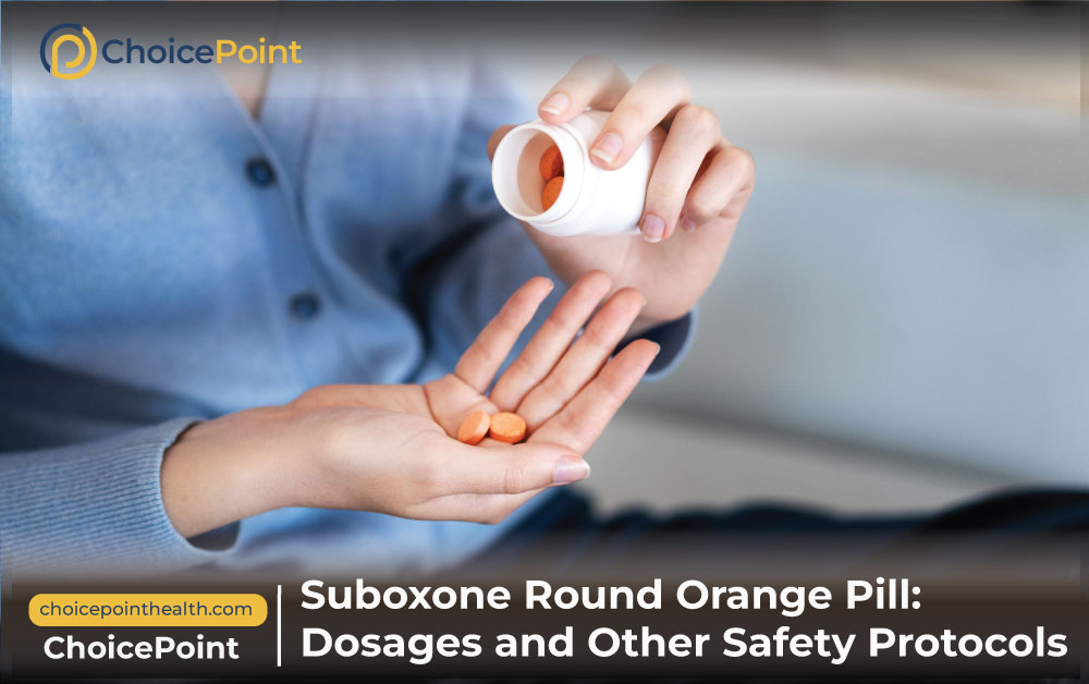 Suboxone Round Orange Pill