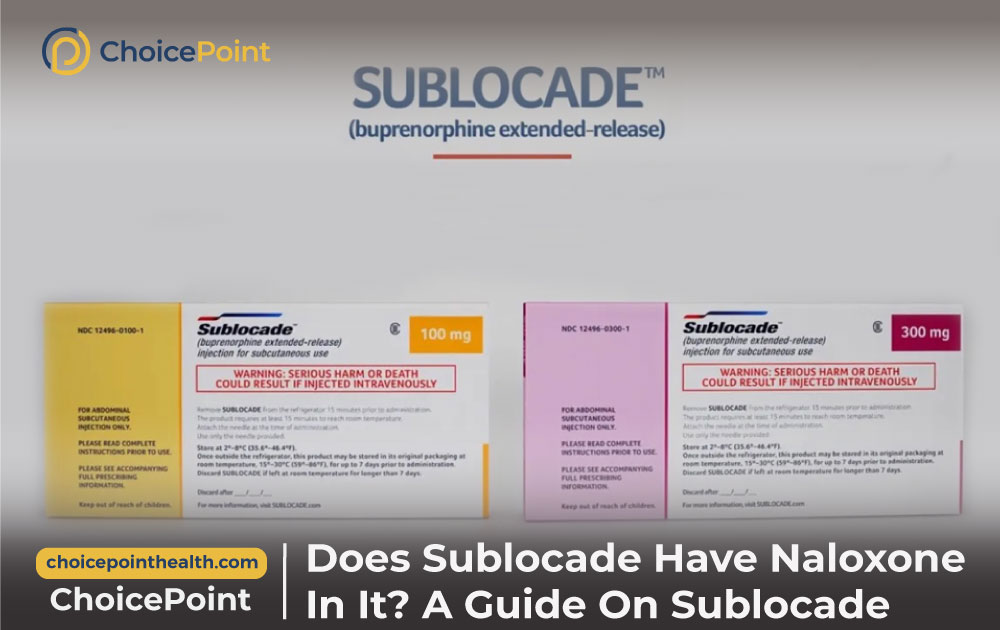 Does Sublocade Have Naloxone in It? A Guide on Sublocade - ChoicePoint